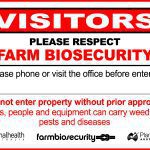 Biosecurity training for orchard workers and visitors